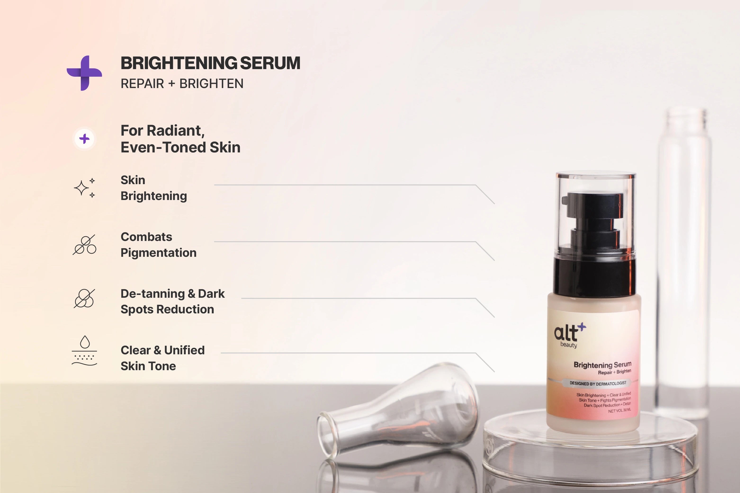dark spot correcting glow serum, brightening skin serum, brightening serum, serum, serum for glowing skin, face serum for glowing skin, niacinamide face serum, face glow serum