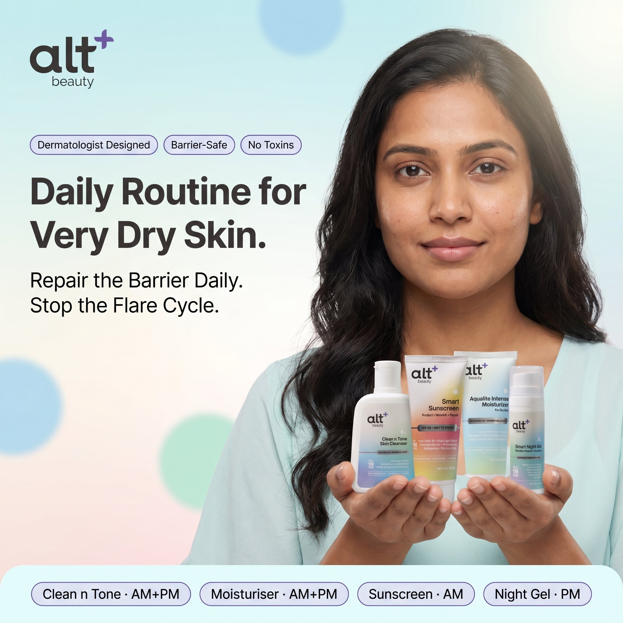 Skincare Routine for Dry Skin Combo