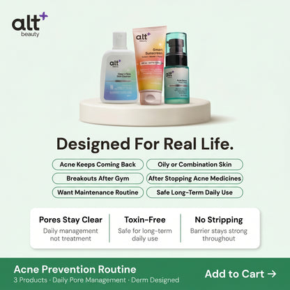 Skincare Routine for Acne Prone Skin Combo