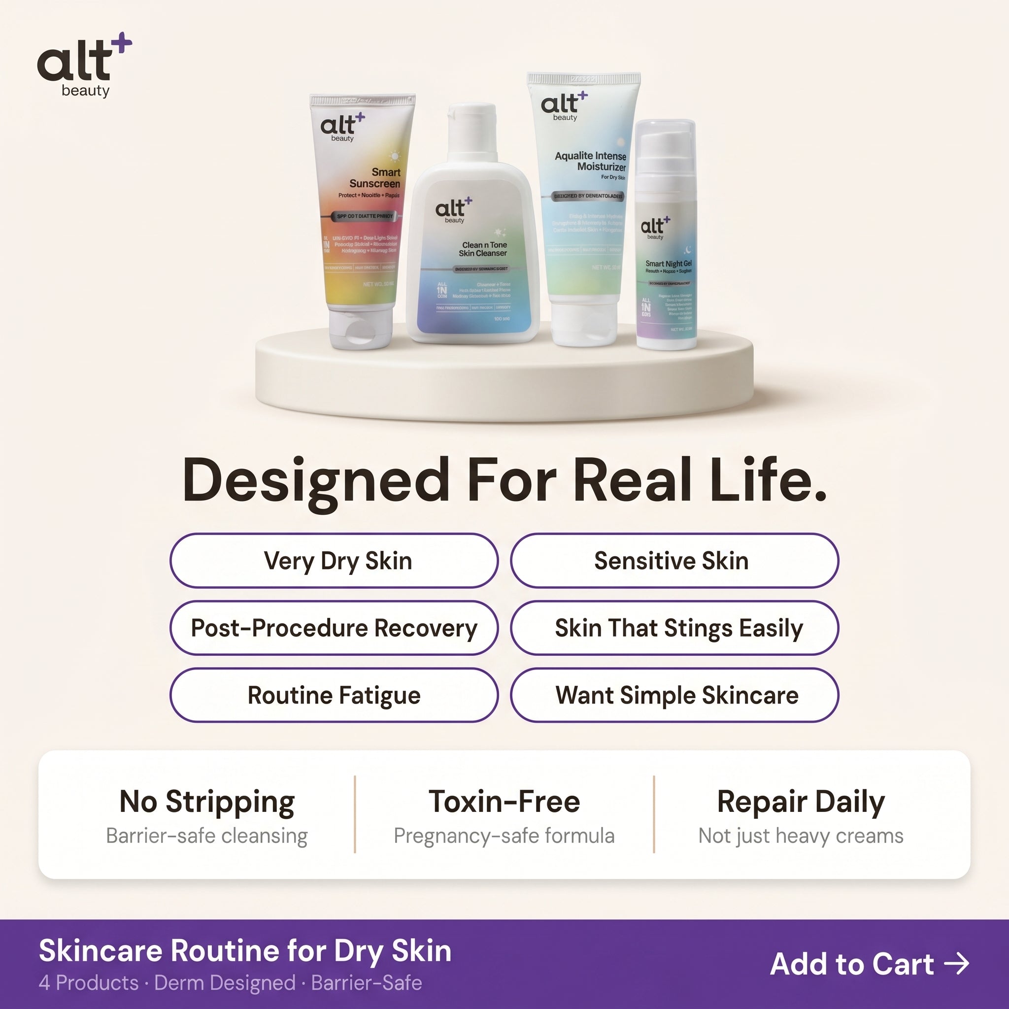 Skincare Routine for Dry Skin Combo